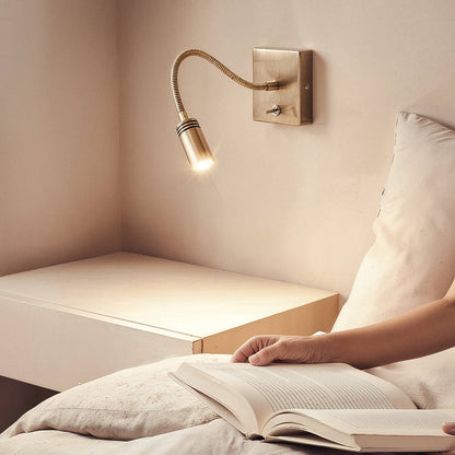 Lámpara de Pared LED 2.5W Metal con Puerto USB Apsley