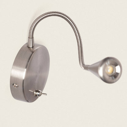Lámpara de Pared LED 3W de Metal con Interruptor Koiné