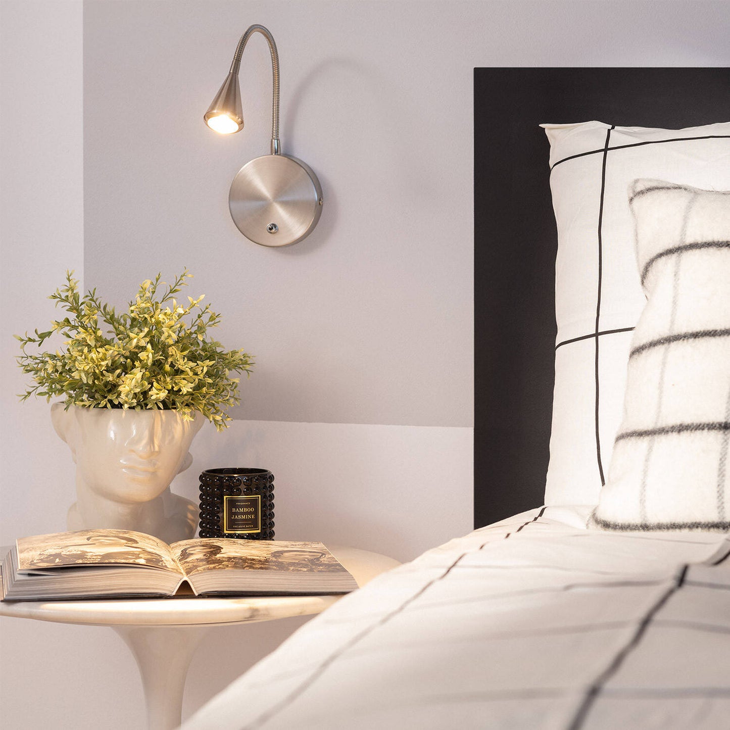 Lámpara de Pared LED 3W de Metal con Interruptor Koiné