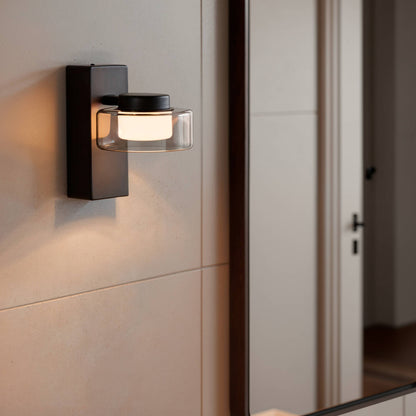 Lámpara de Pared LED 4W Baño CCT Seleccionable Metal y Cristal Zisna
