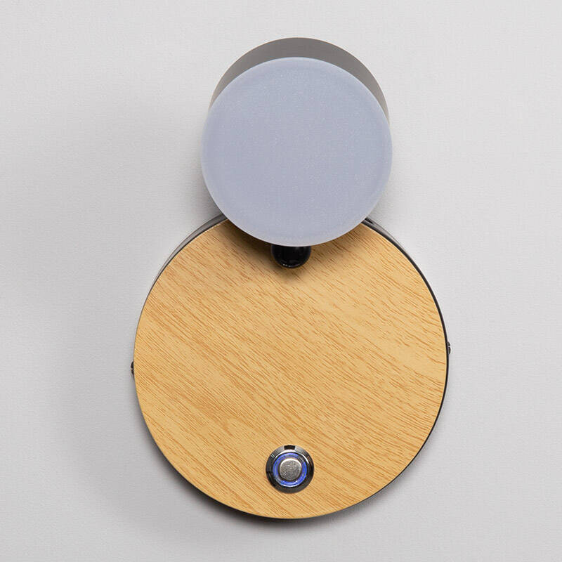 Lámpara de Pared LED 5W Metal con Interruptor Serifos