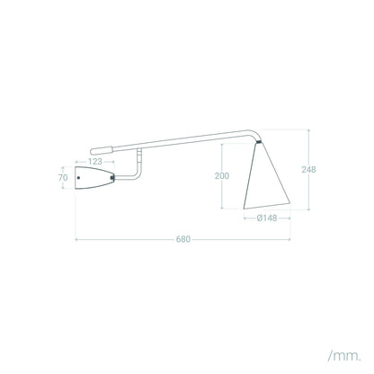 Lámpara de Pared LED 8W Aluminio Elise