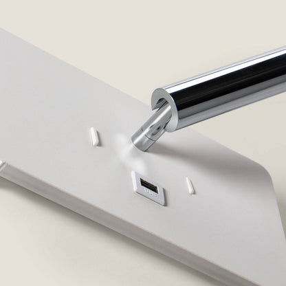 Lámpara de Pared con Luz de Lectura LED 8W Metal y Puerto USB Rossey