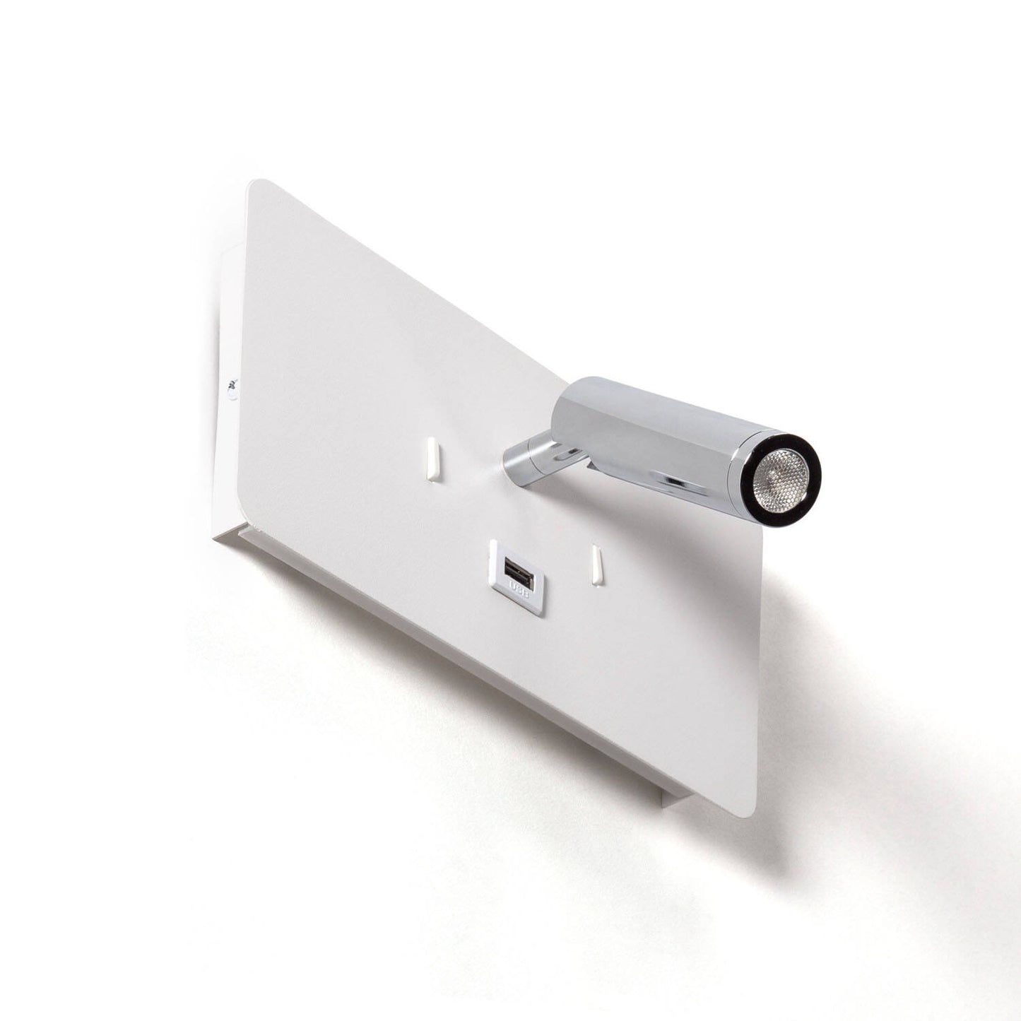 Lámpara de Pared con Luz de Lectura LED 8W Metal y Puerto USB Rossey