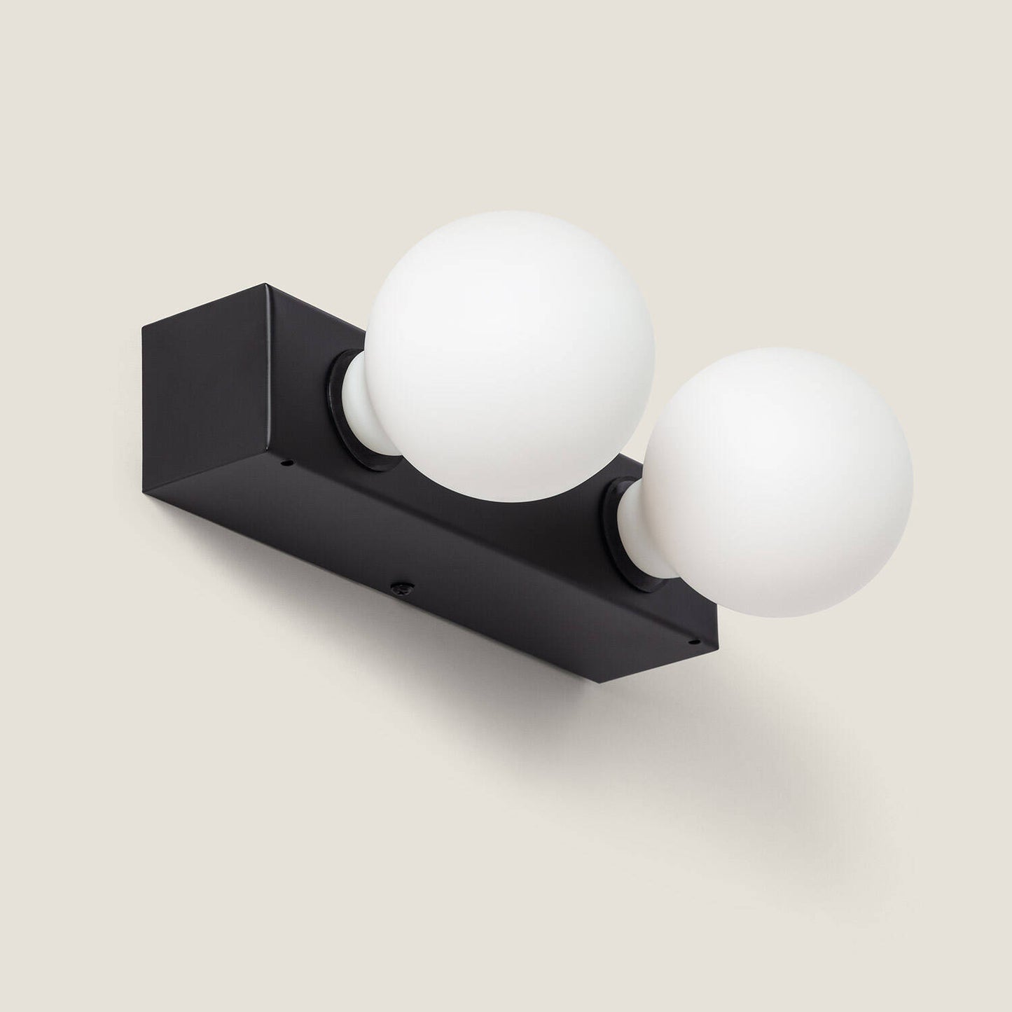 Aplique de Pared Baño Metal 2 Focos Aizkra