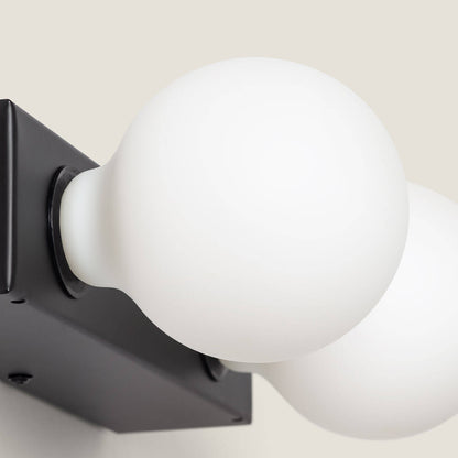 Aplique de Pared Baño Metal 2 Focos Aizkra