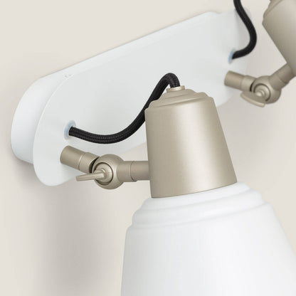 Lámpara de Pared Baño Metal 2 Focos Birzay