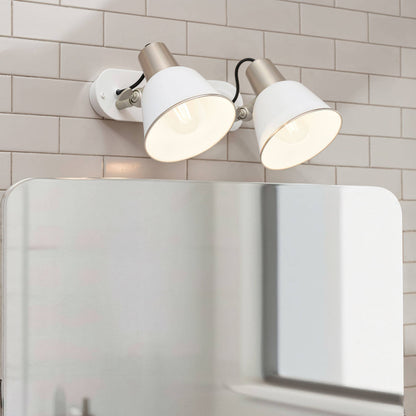 Lámpara de Pared Baño Metal 2 Focos Birzay