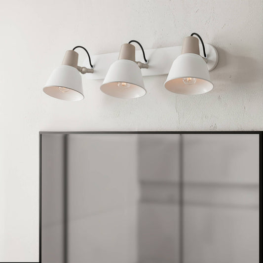 Lámpara de Pared Baño Metal 3 Focos Birzay