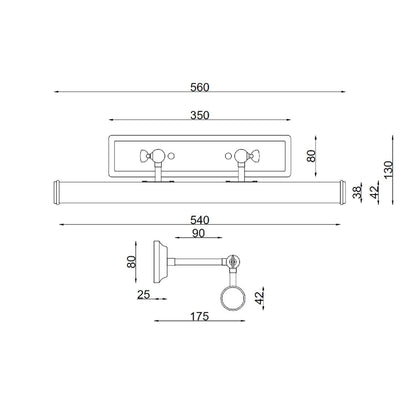 Lámpara de Pared Metal Beliuc para Cuadros