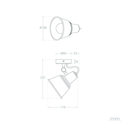 Lámpara de Pared Baño Metal Birzay