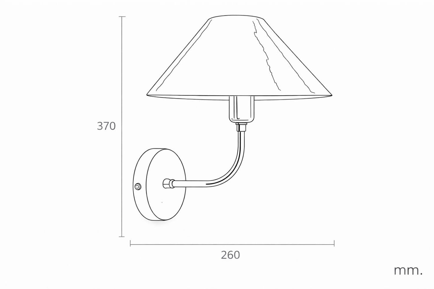 Lámpara de Pared Metal Brijesh