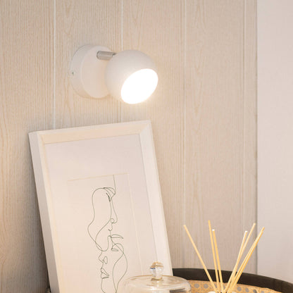 Lámpara de Pared Metal Orientable 1 Foco Blanco Ates