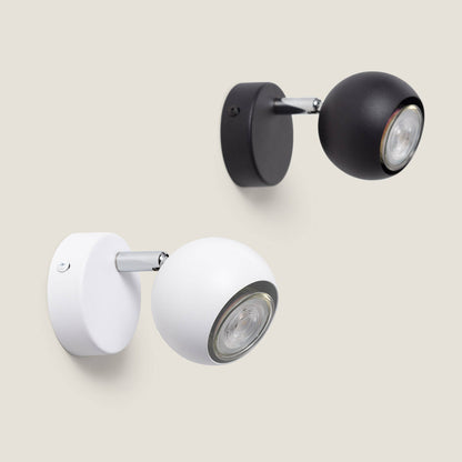 Lámpara de Pared Metal Orientable 1 Foco Blanco Ates
