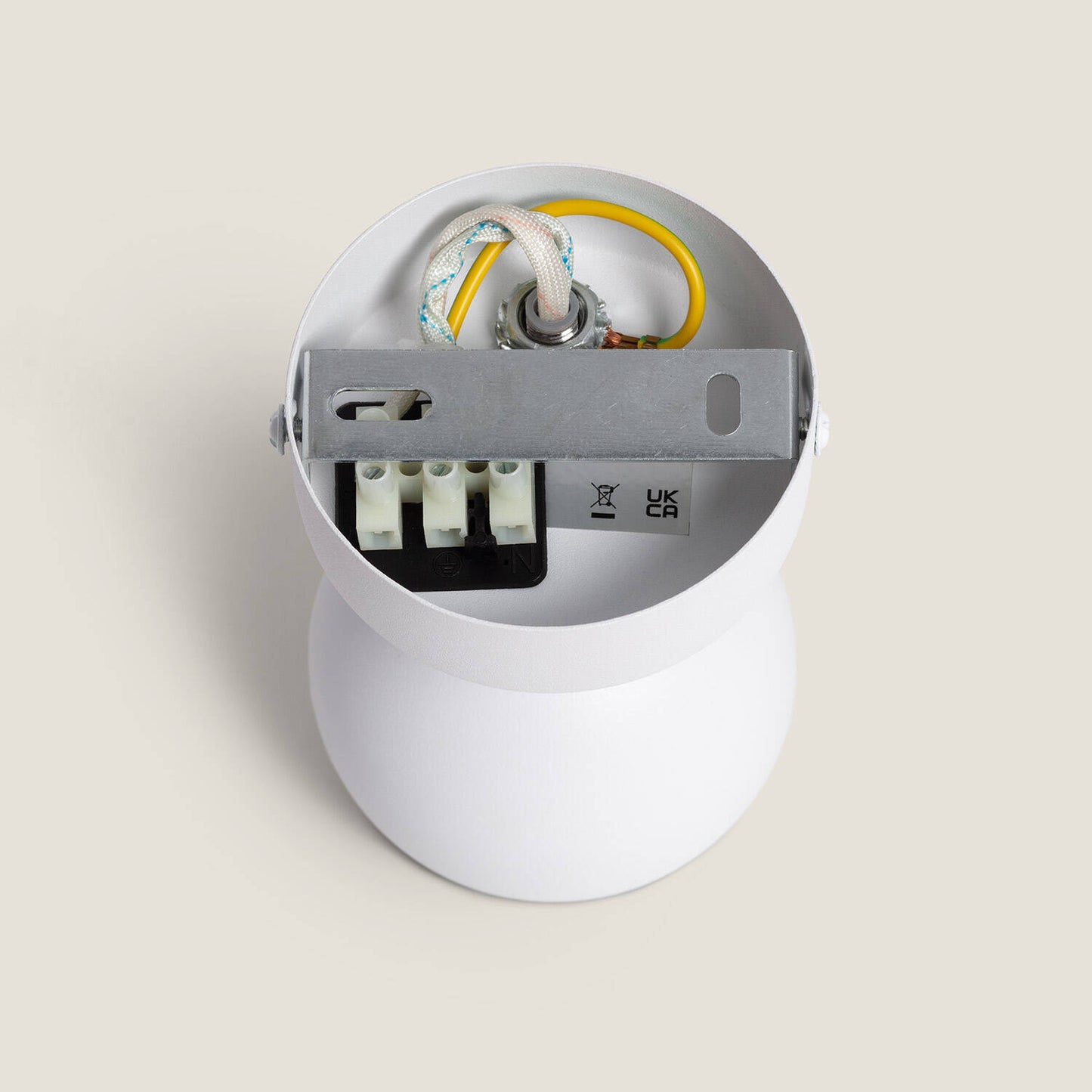 Lámpara de Pared Metal Orientable 1 Foco Blanco Ates