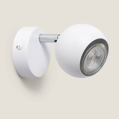 Lámpara de Pared Metal Orientable 1 Foco Blanco Ates