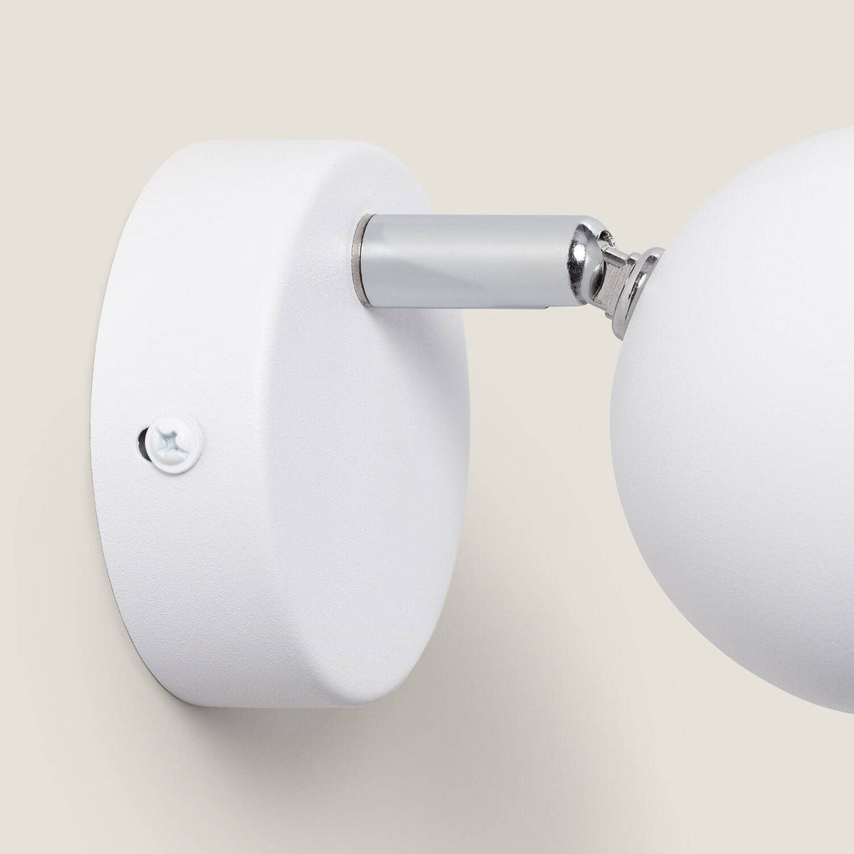 Lámpara de Pared Metal Orientable 1 Foco Blanco Ates