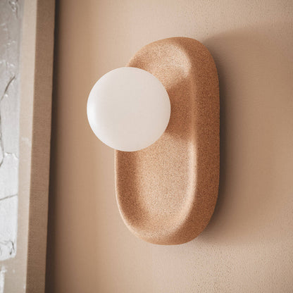 Lámpara de Pared Metal y Corcho Leshna