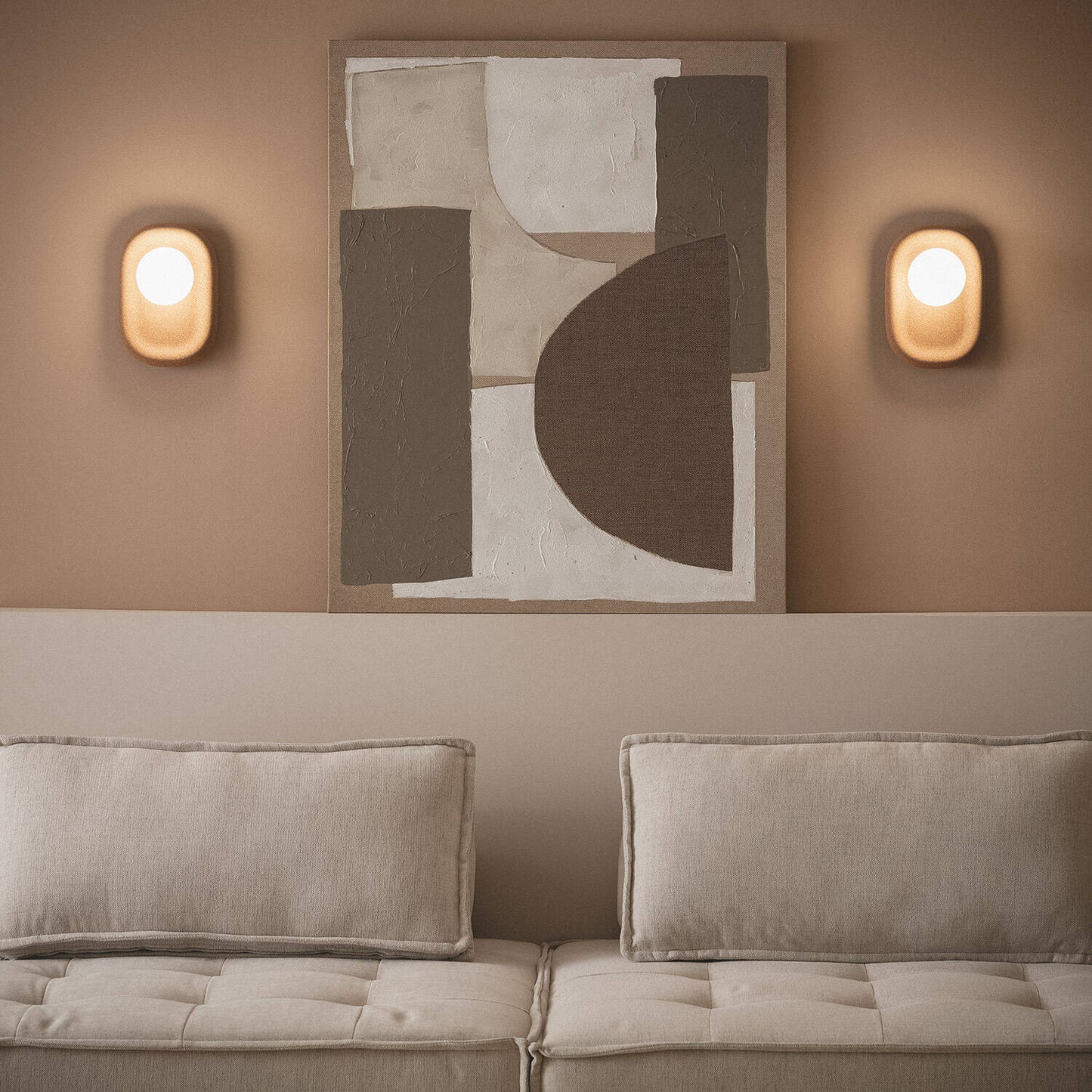 Lámpara de Pared Metal y Corcho Leshna