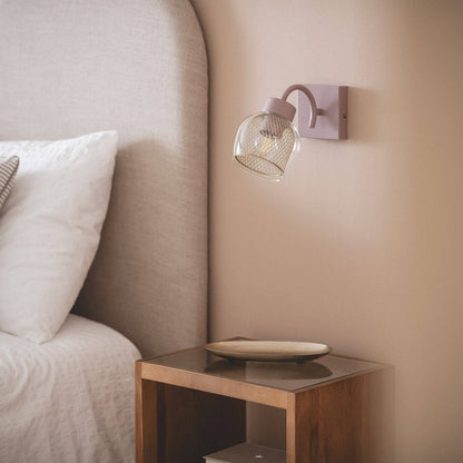 Lámpara de Pared Metal y Cristal Aziel
