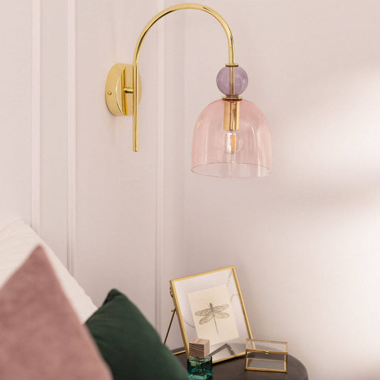 Lámpara de Pared Metal y Cristal Baudelaire