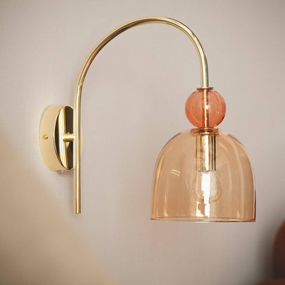 Lámpara de Pared Metal y Cristal Baudelaire