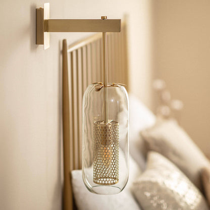 Lámpara de Pared Metal y Cristal Julieta