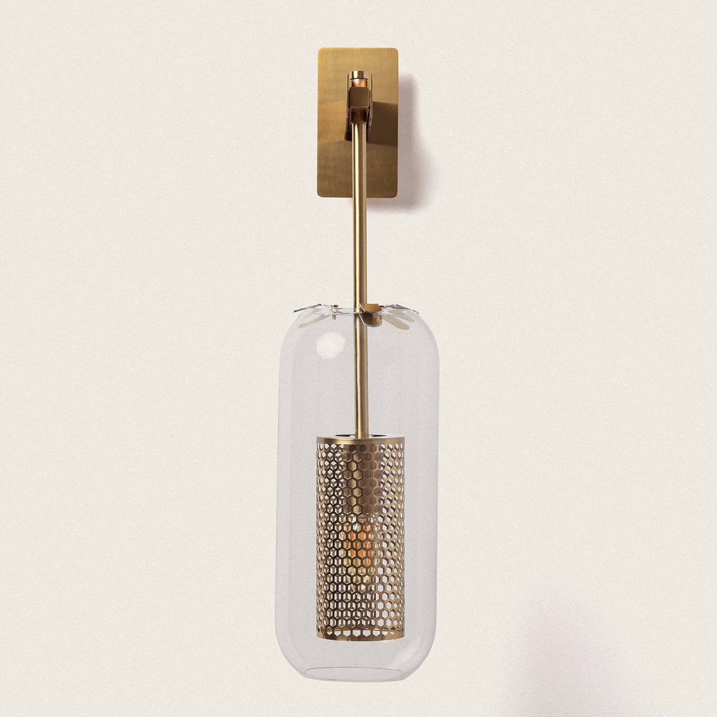 Lámpara de Pared Metal y Cristal Julieta
