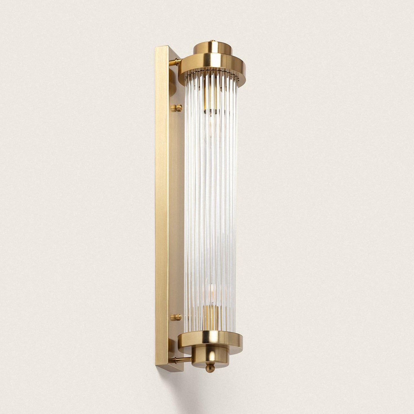 Lámpara de Pared Metal y Cristal Marsen