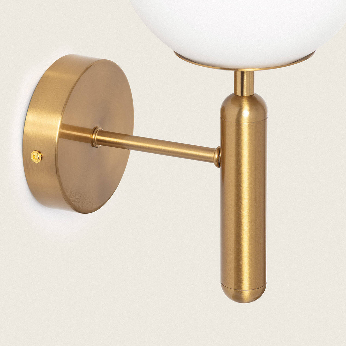 Lámpara de Pared Aluminio y Cristal Oto