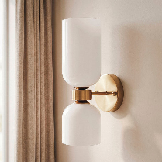 Lámpara de Pared Metal y Cristal Maitla