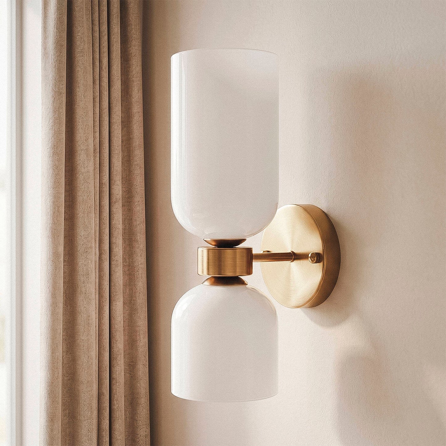 Lámpara de Pared Metal y Cristal Maitla