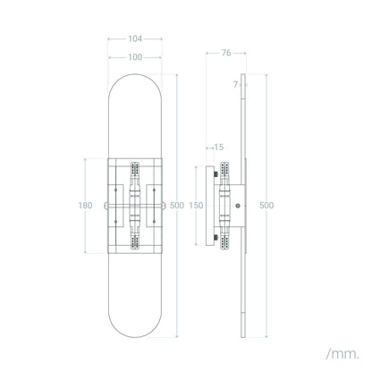 Lámpara de Pared Metal y Mármol Nandra