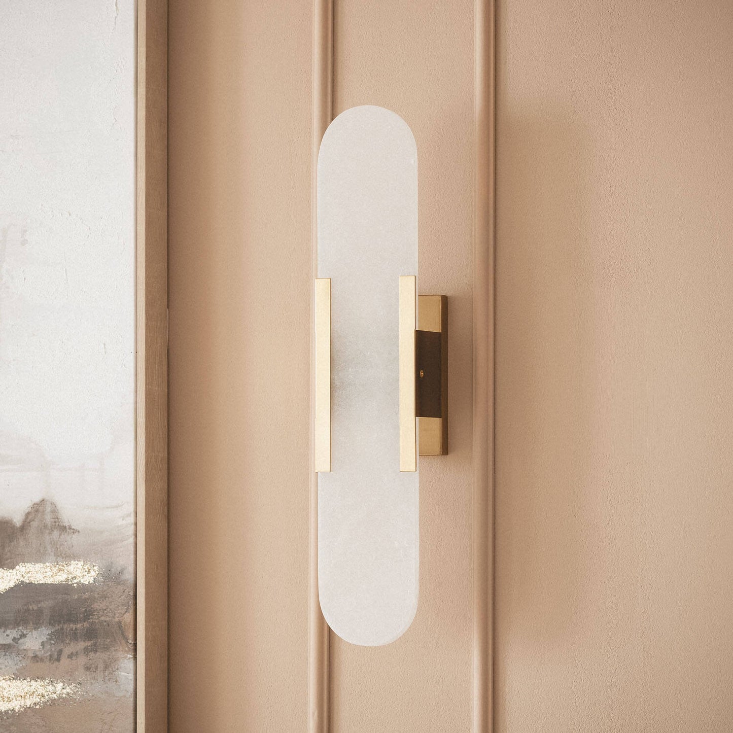 Lámpara de Pared Metal y Mármol Nandra