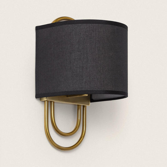 Lámpara de Pared Metal y Tela Olivia