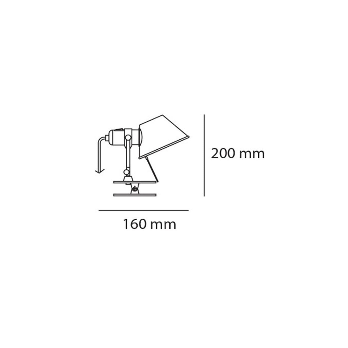 Lámpara de Pared Tolomeo Micro con Pinza ARTEMIDE