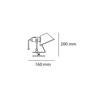 Lámpara de Pared Tolomeo Micro con Pinza ARTEMIDE