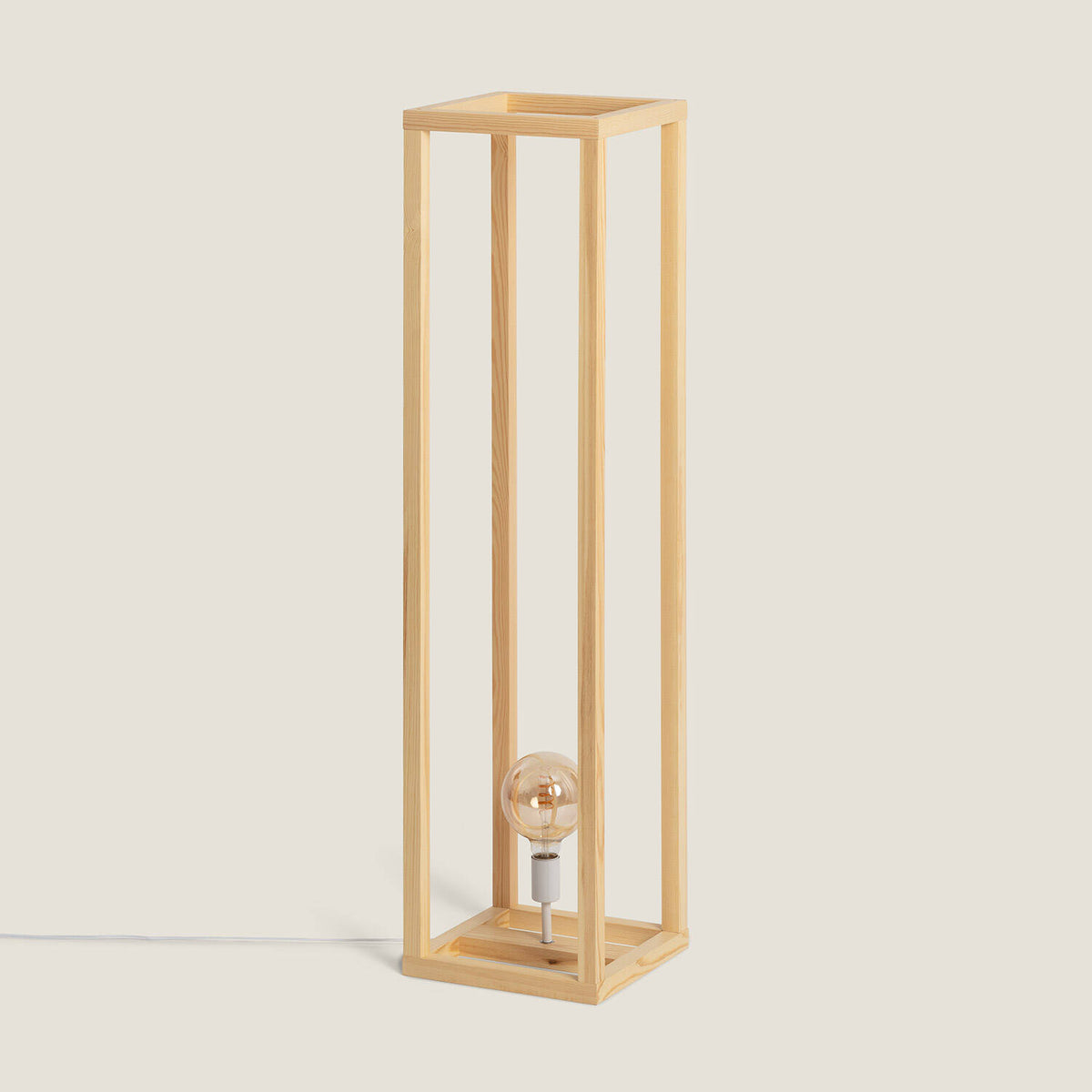 Lámpara de Pie de Madera Coba