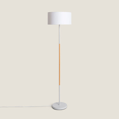 Lámpara de Pie de Metal y Madera Wifi con Regulador Silinda
