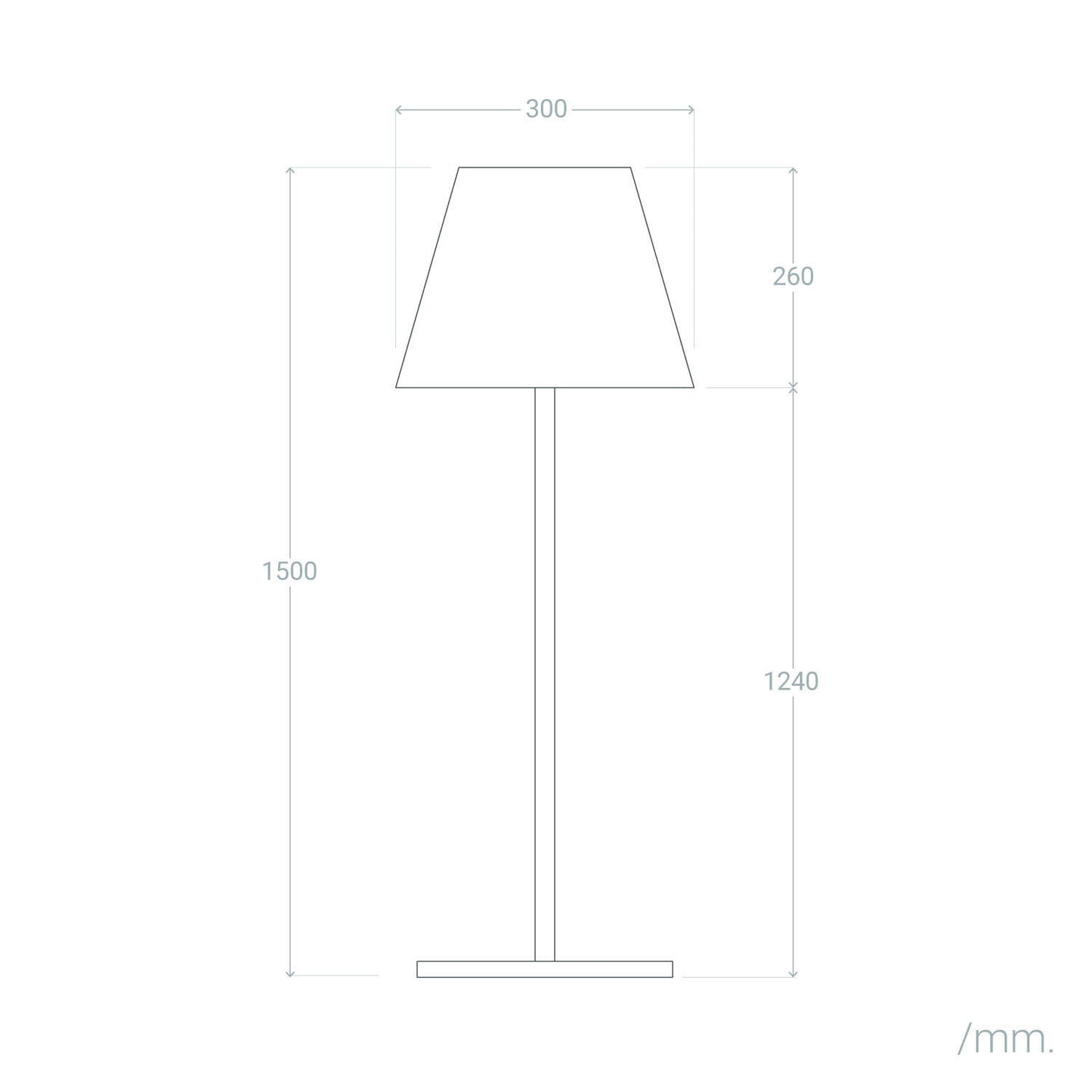 Lámpara de Pie Exterior de Aluminio Maipo