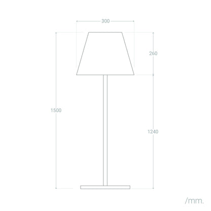 Lámpara de Pie Exterior de Aluminio Maipo