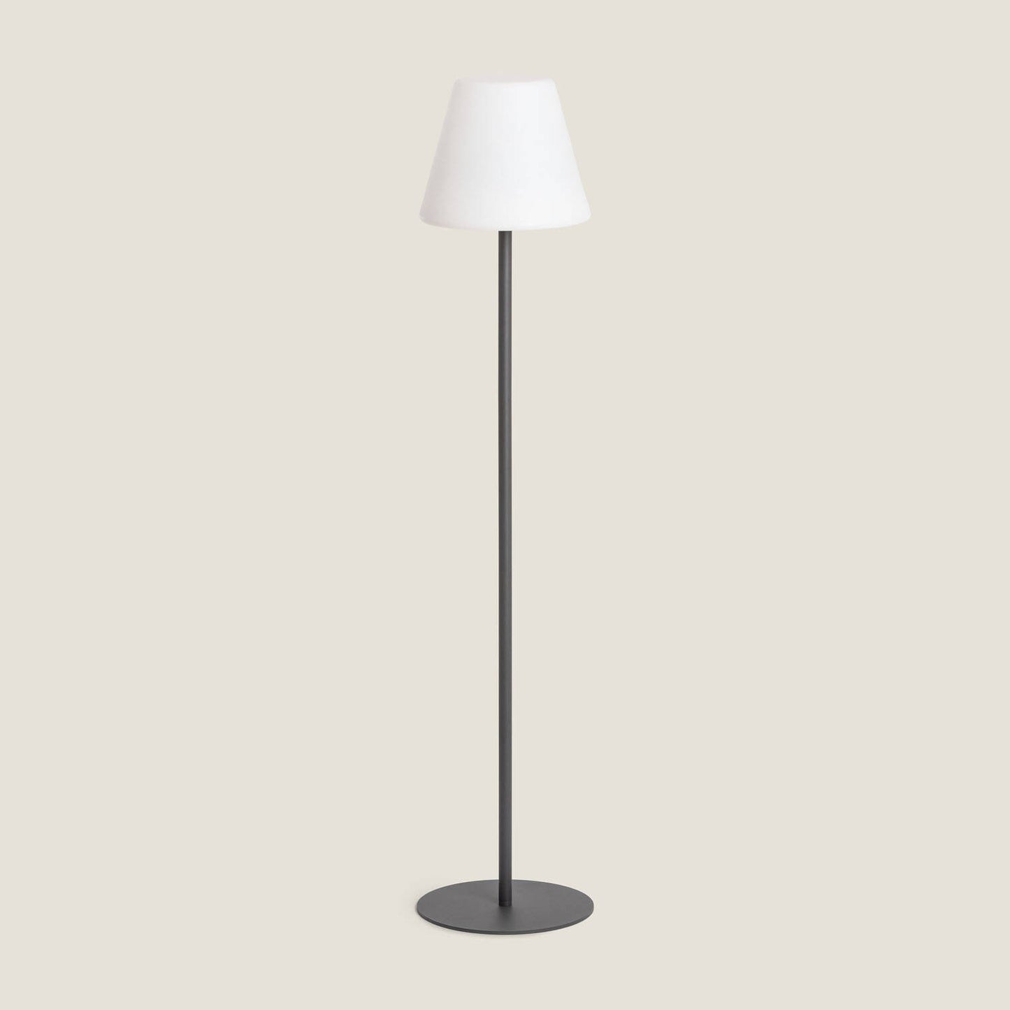 Lámpara de Pie Exterior de Metal LED Solar Larso