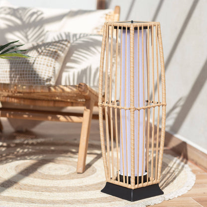 Lámpara de Pie Exterior LED Solar Ratán Arley