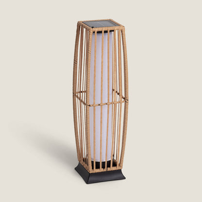Lámpara de Pie Exterior LED Solar Ratán Arley