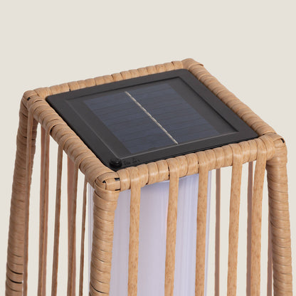 Lámpara de Pie Exterior LED Solar Ratán Arley