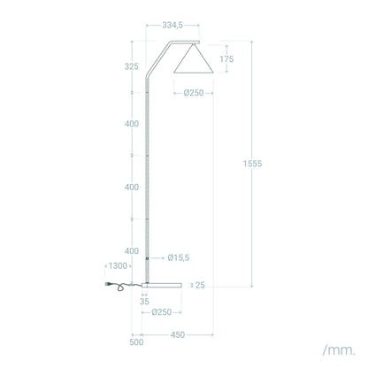 Lámpara de Pie LED 8W Metal Elise