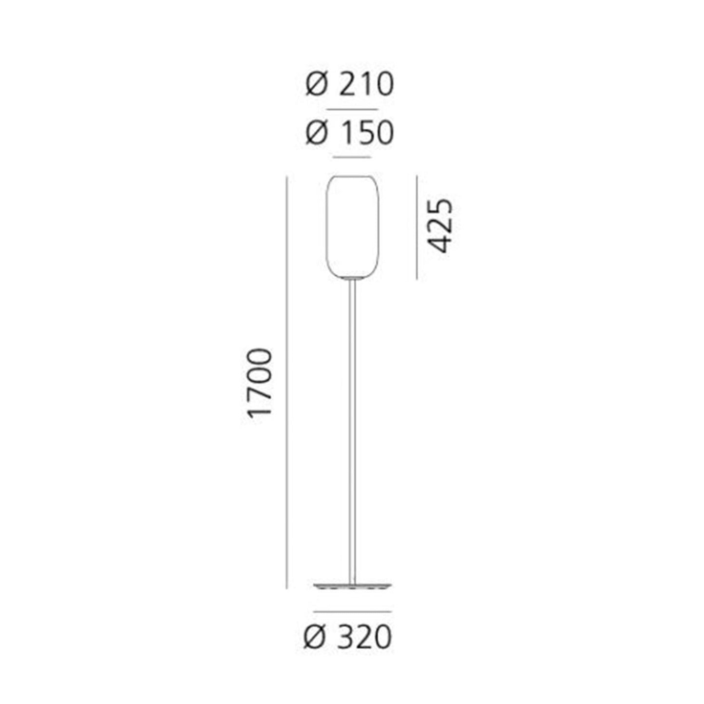Lámpara de Pie LED Gople 20W ARTEMIDE