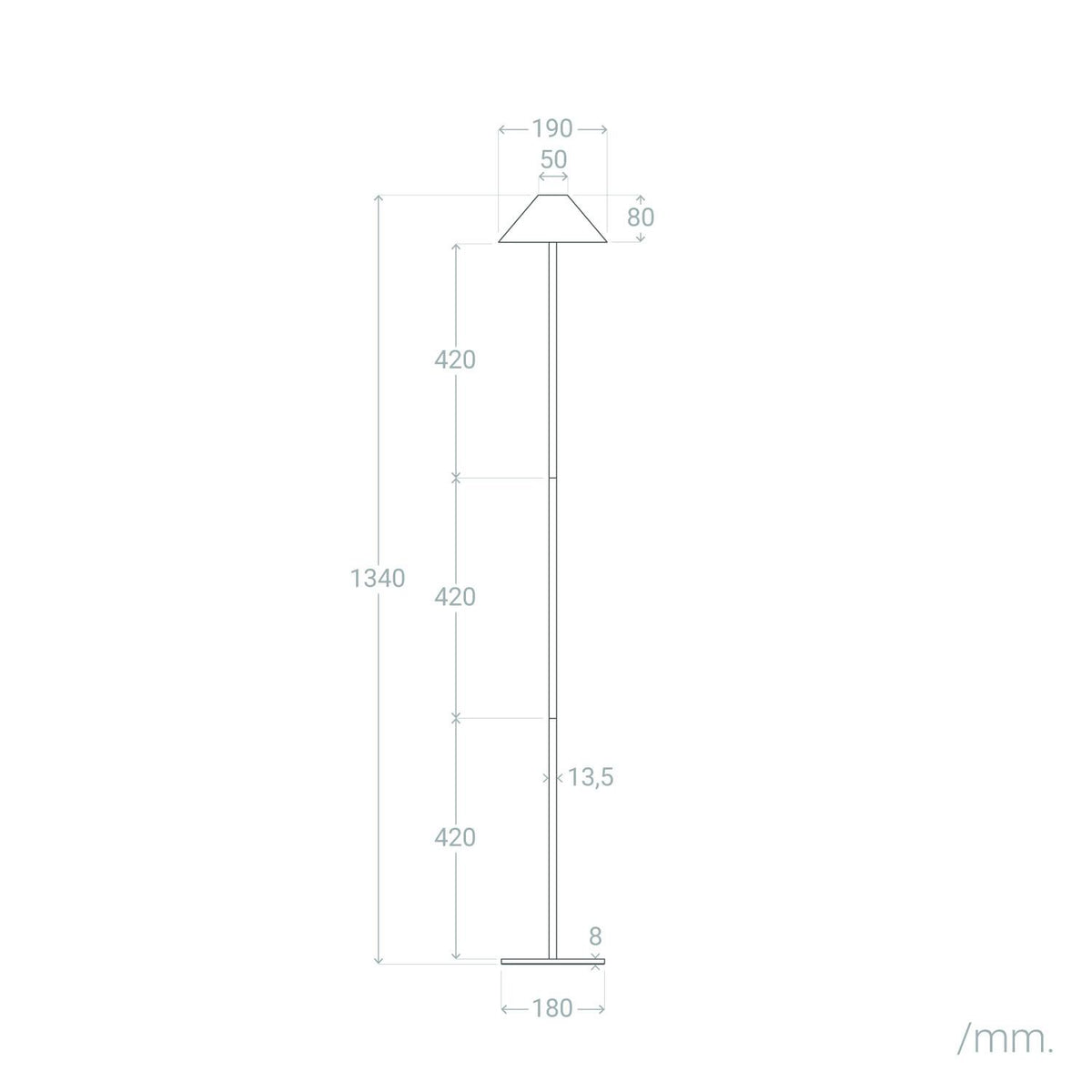 Lámpara de Pie LED Portátil para Exterior con Batería USB Recargable Metal Kivuli
