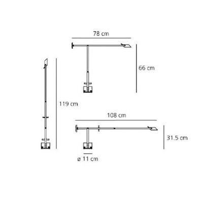 Lámpara de Pie LED Tizio 8W ARTEMIDE