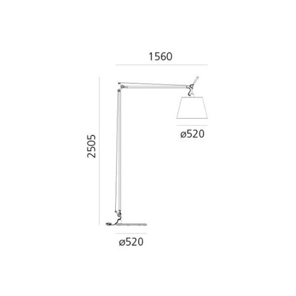 Lámpara de Pie LED Tolomeo Maxi ARTEMIDE
